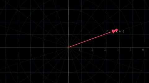 The transition from Cartesian to Polar systems Stock Footage 335764541