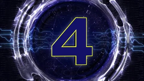 Transition Explosive Number 4 Animation 스톡 동영상 330987142