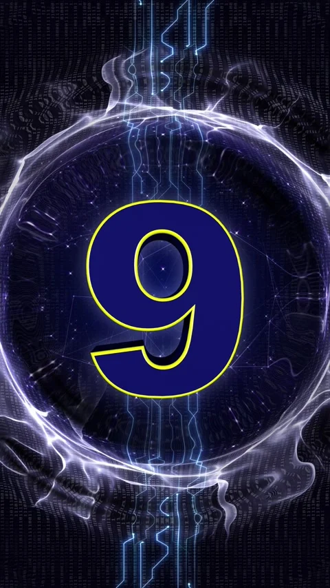Transition Explosive Number 9 Animation 動画素材 322145885