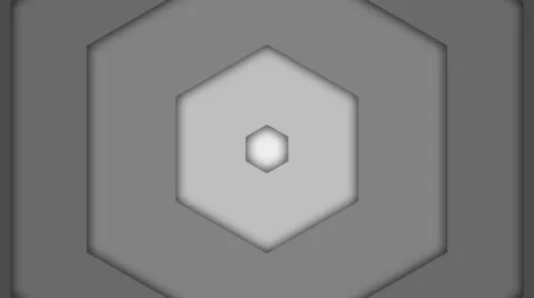 Transition Hexagon Black Stock Footage 46517980