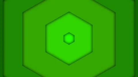 Transition Hexagon Green Stock Footage 46517932