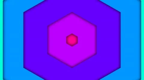 Transition Hexagon Rainbow Stock Footage 46519803