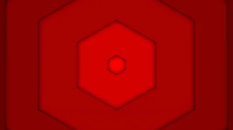 Transition Hexagon Red Stock Footage 46517944