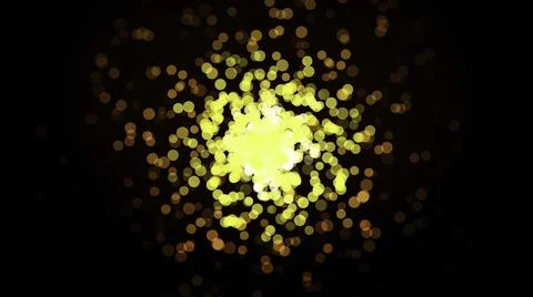 Transition of hot explosive particles. Repeating pattern of particle scattering Stock Illustration