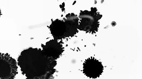 Transition mask ink drops Stock Footage 102395882