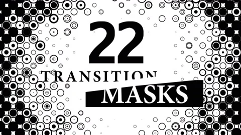 Transition Masks With Circles Pattern. 22 Luma Mattes, Alpha Channels. Stock Footage 131563185
