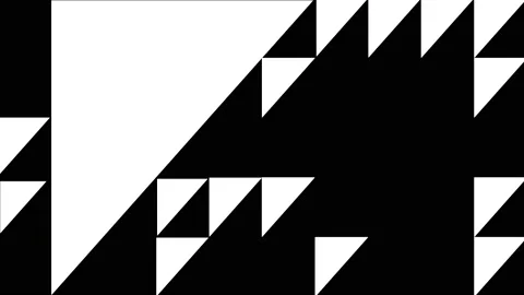 Transition Masks With a Moving Triangle Pattern Stock Footage 149986172