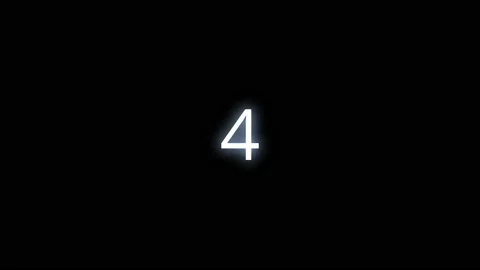 Transition of the number four, 4, in 4k Stock Footage 164400804