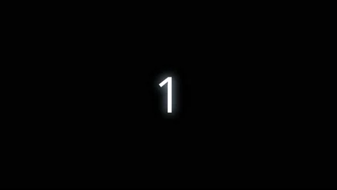 Transition of number one, 1, in 4k Stock Footage 164203800