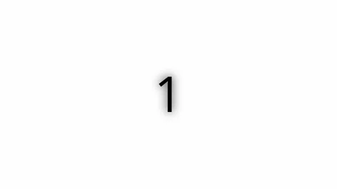 Transition of number one, 1, in 4k Stock Footage 164655733