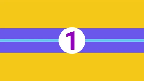 Transition numbers with arrows to the right Stock Footage 207242294