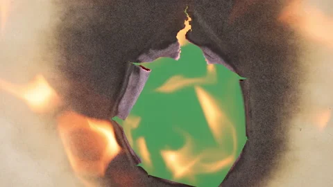 Transition Paper Burning Video stock 172225053