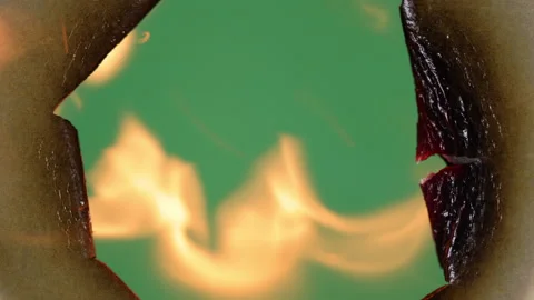 Transition Paper Burning Stock Footage 172225962