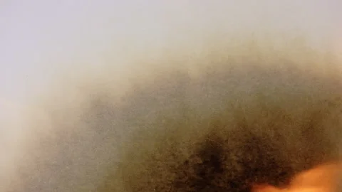 Transition Paper Burning Stock Footage 172226560