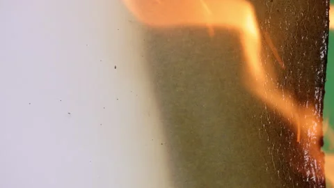Transition Paper Burning Stock Footage 172422421