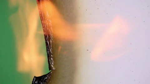 Transition Paper Burning Stock Footage 172422496