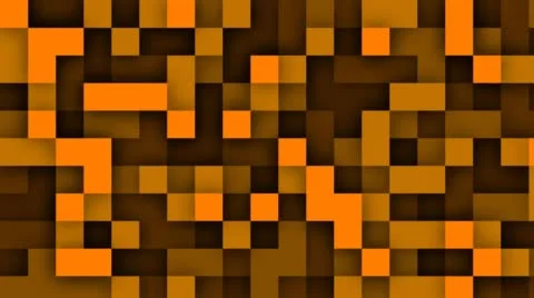 Transition Pixels Orange Stock Footage 46522829