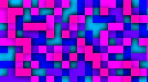 Transition Pixels Rainbow Stock Footage 46528115