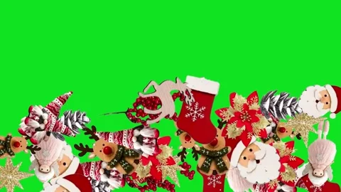 Transition with real decorative objects for Christmas 库存影片 348603211