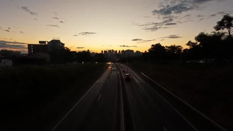 A transition time lapse video on the highway Stock Footage 337791809