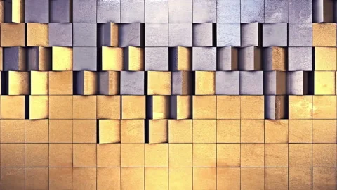 Transition Wall 3d Animation Looped Video Stock Footage 144869063