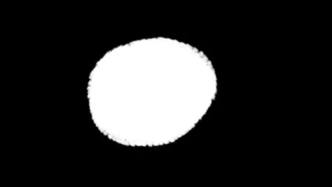 Transition from white circle to black background. Screen Stock Footage 254117632