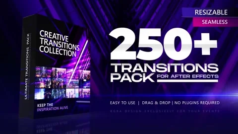 Transitions | Creative Collection After Effects stock