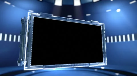 Transiton Screen + alpha + 3d trackers Stock Footage 38442196