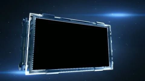 Transiton Screen + alpha + 3d trackers Stock Footage 38442381