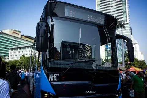Transjakarta Bus Stock Photos