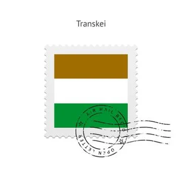 Transkei Flag Postage Stamp Stock-Illustration