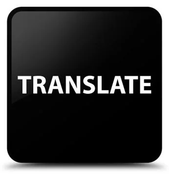 Translate black square button Stock Illustration