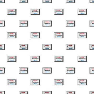 Translate button pattern Stock Illustration