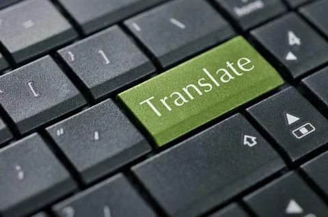 Translate button Stock Photos