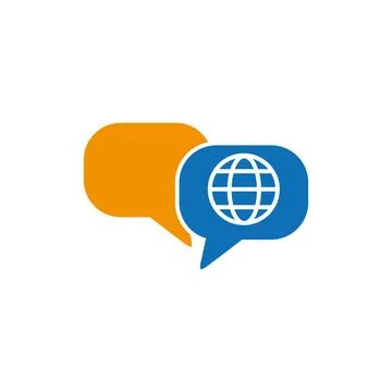 Translate icon, language translator, dictionary, chat translator. Stock Illustration