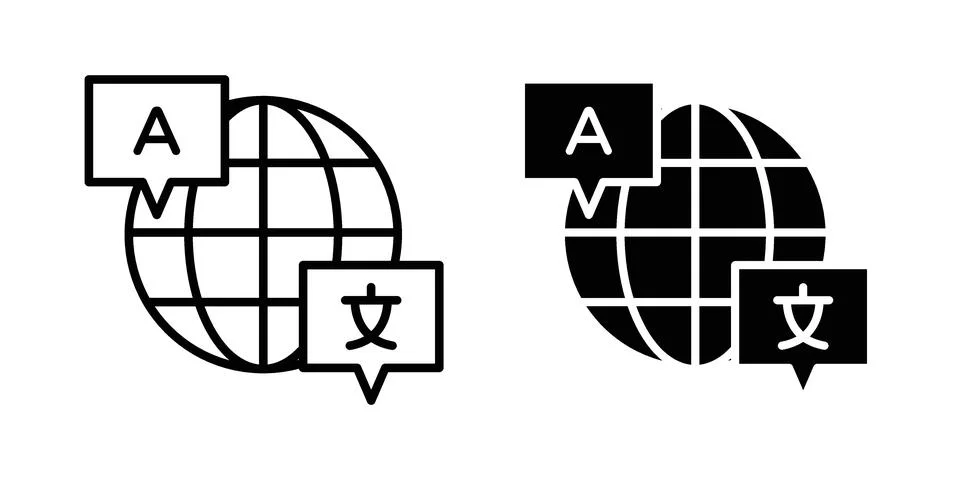 Translate icon or illustration vector symbols Stock Illustration