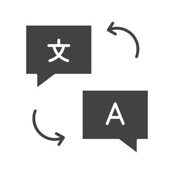 Translate icon vector image. Stock Illustration