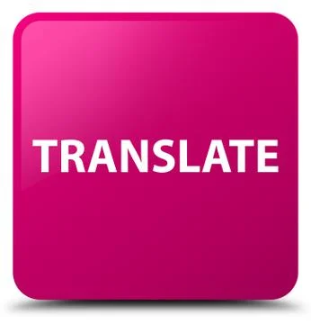 Translate pink square button Stock Illustration