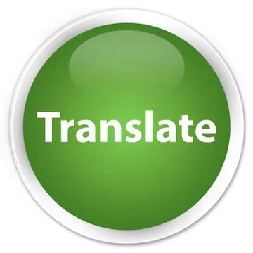 Translate premium soft green round button Stock Illustration