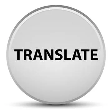 Translate special white round button Stock Illustration