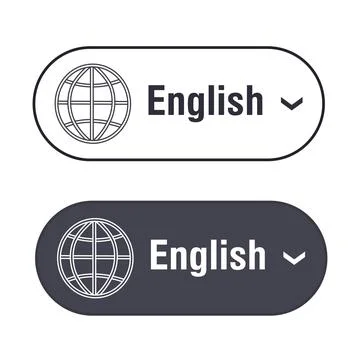 Translate vector icon. Change language button isolated on white background Stock Illustration