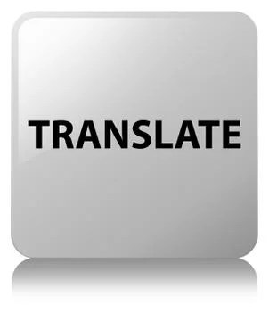 Translate white square button Stock Illustration