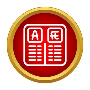 Translating document with different languages icon Stock Illustration