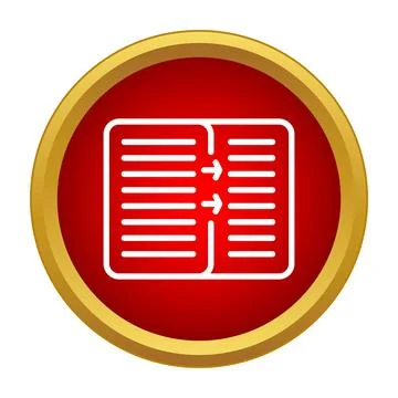 Translating document icon with arrows converting language Stock Illustration