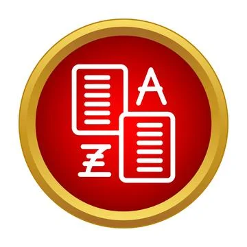 Translating documents between different languages icon design 库存插图