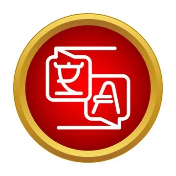Translating international languages speech bubbles icon design 스톡 일러스트