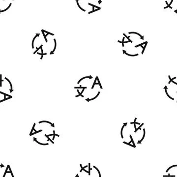 Translating pattern seamless black Stock Illustration