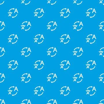 Translating pattern seamless blue Stock Illustration