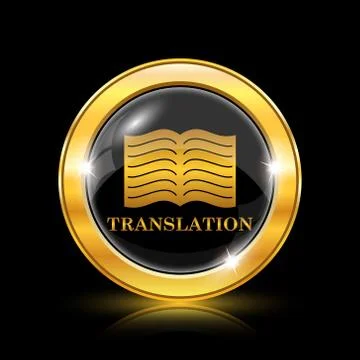 Translation book icon Stock Illustration