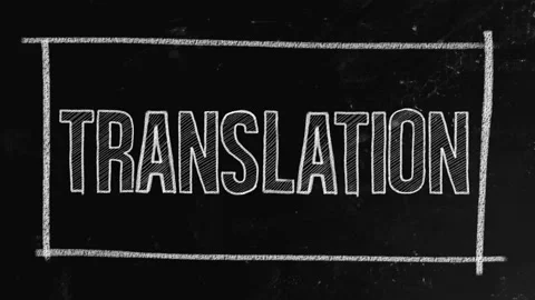 Translation concept written on blackboard Stock Footage 146153170